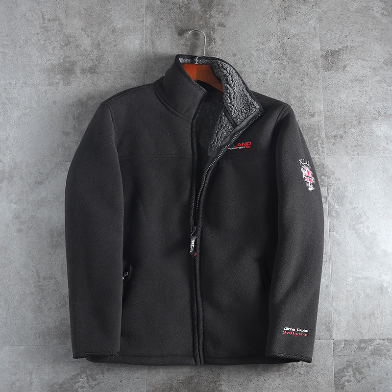 Men's Stand Collared Thick Coat