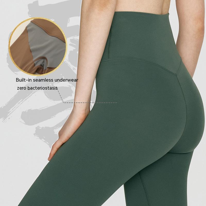 Women's Antibacterial Skinny Workout Pants With Built-In Innerwear