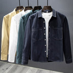 Men's Pure Cotton Multi-Pocket Long-Sleeved Staple Shirt