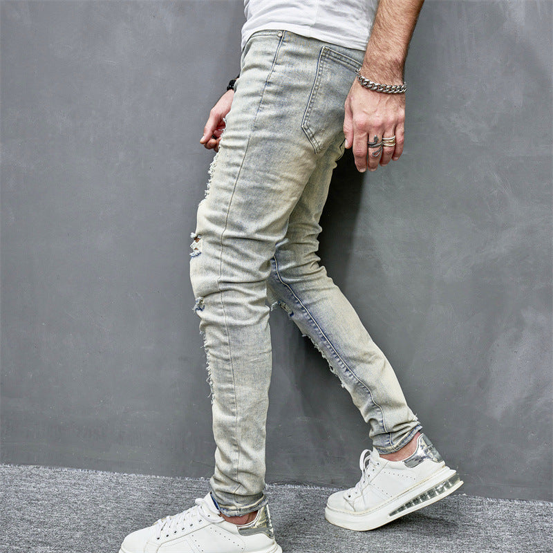 Men's Skinny Ripped Jeans