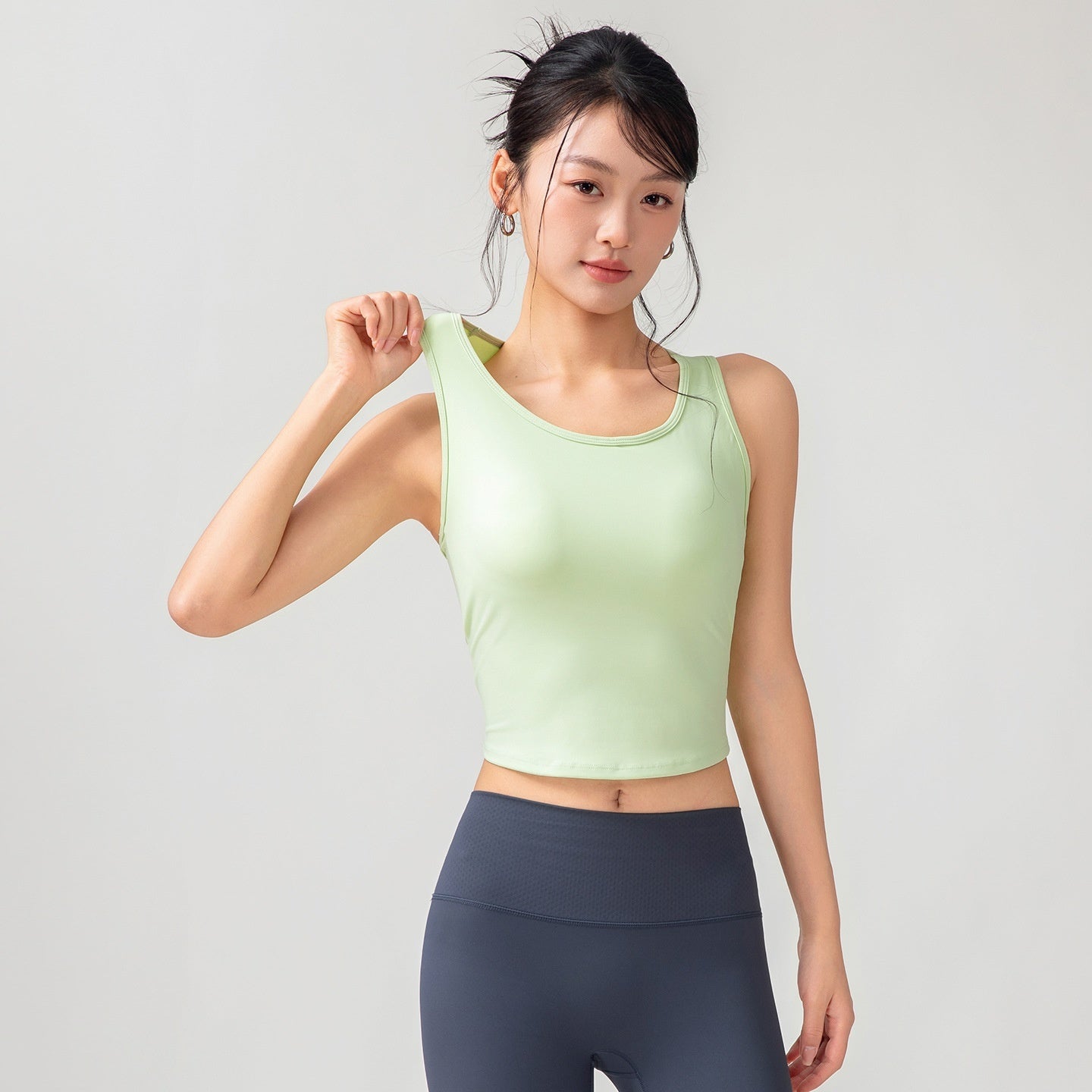 Women's Body Shaping Fitted Cup Yoga Tank Top