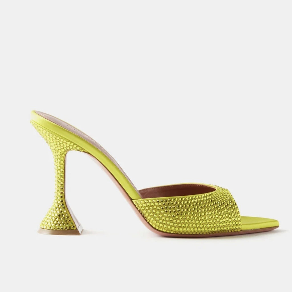 Women's Peep Toe Pointed Open Toe Rhinestone High Heel