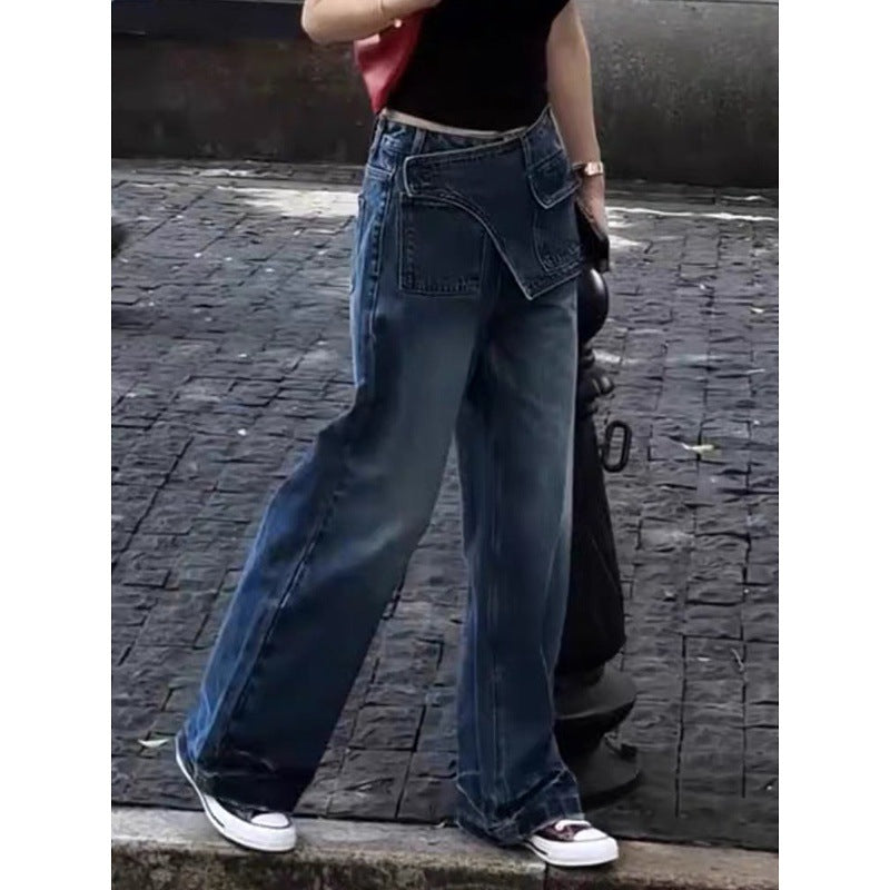 Women's High-waisted Wide-leg Jeans