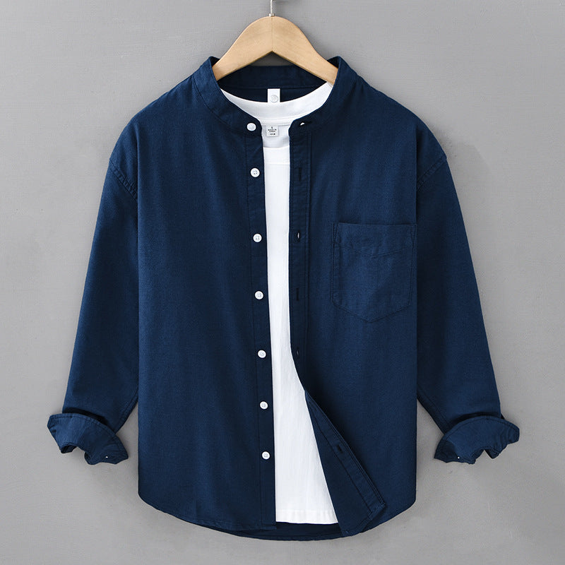 Men's Pure Cotton Washed Oxford Shirt