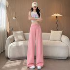 Women's High-Waist Retro High Street Wide Leg Trousers