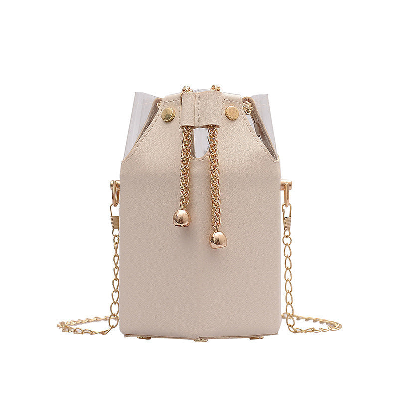 Women's Chained Bucket Bag