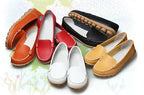 Women's Genuine Leather Bubble Soled Flats