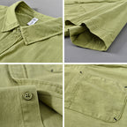 Men's Short-sleeved Cotton Shirt