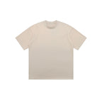 American Retro Double Yarn Pure Combed Cotton Gradient T-shirt