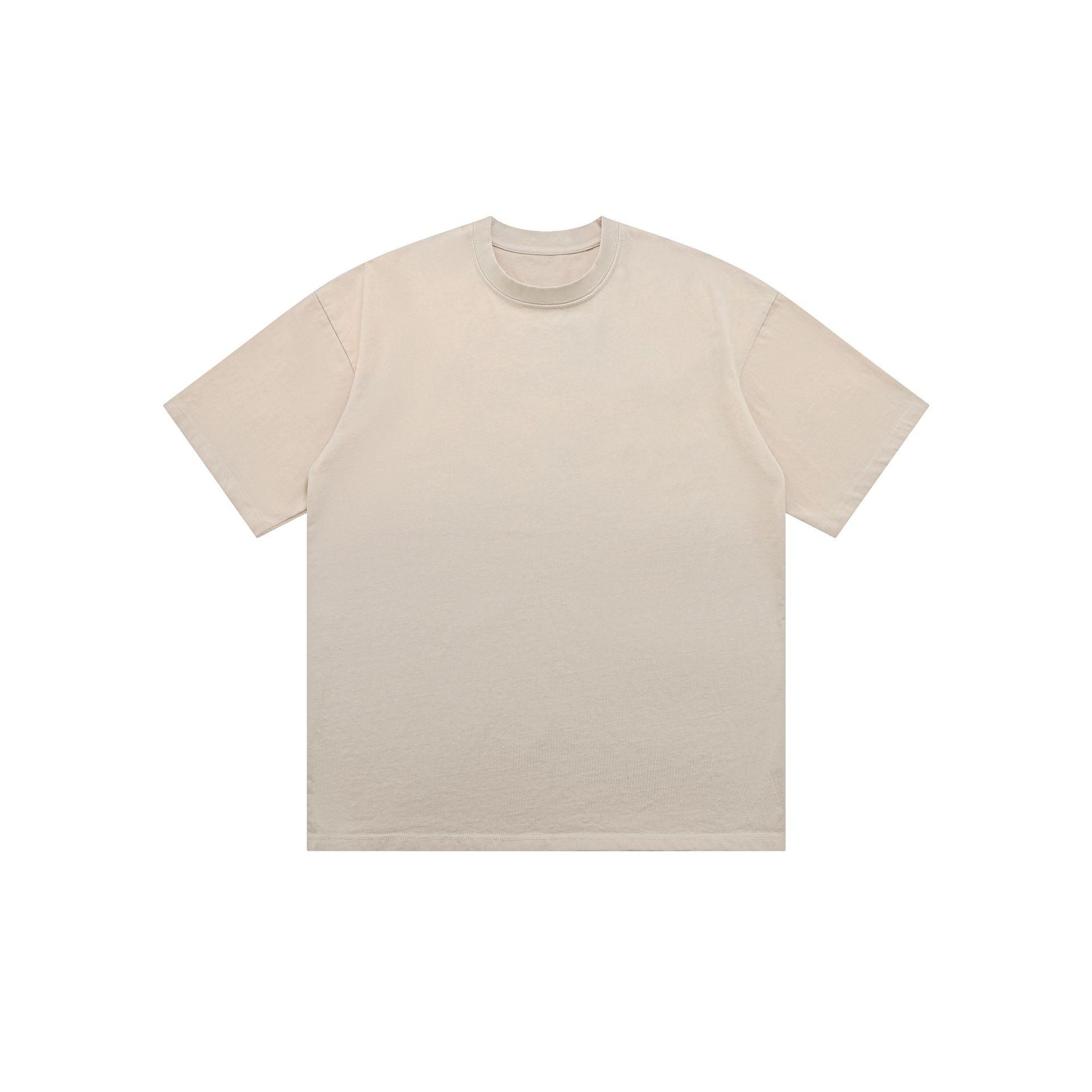 American Retro Double Yarn Pure Combed Cotton Gradient T-shirt