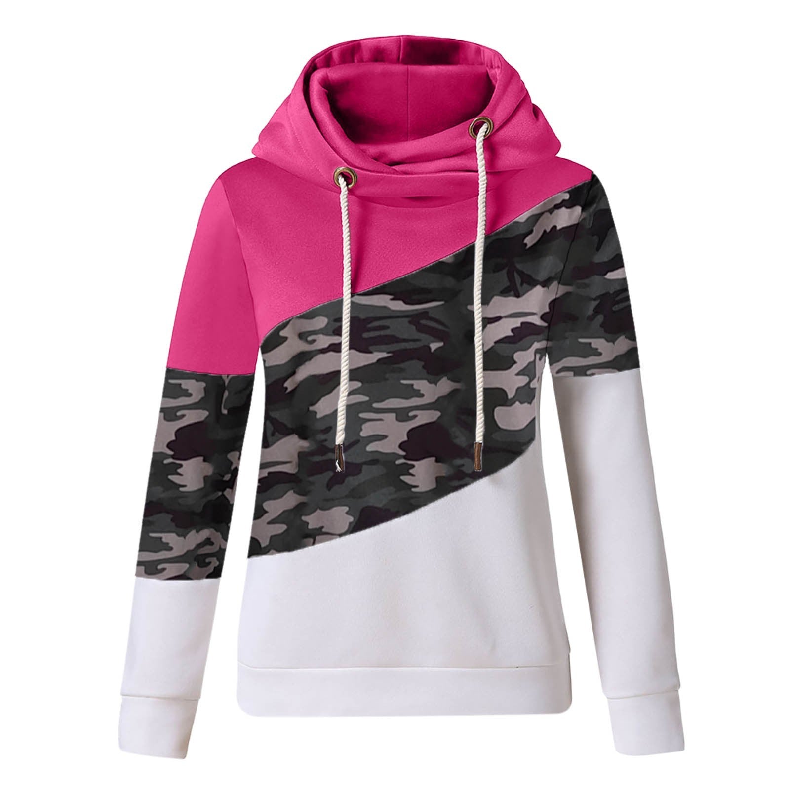 Women's Tri Patterned Hoodie