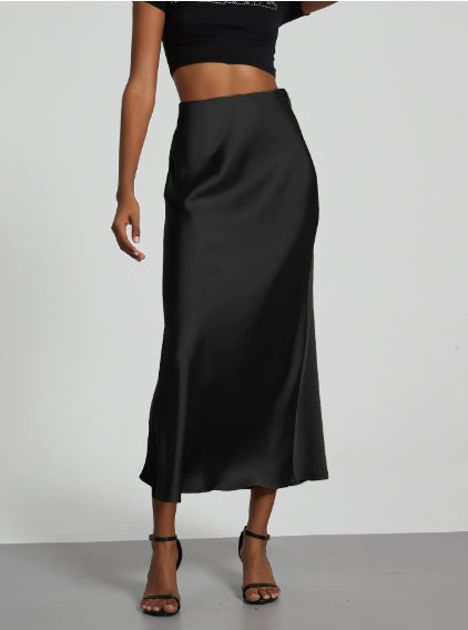 Women's Satin Skirt