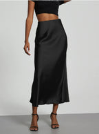 Women's Satin Skirt