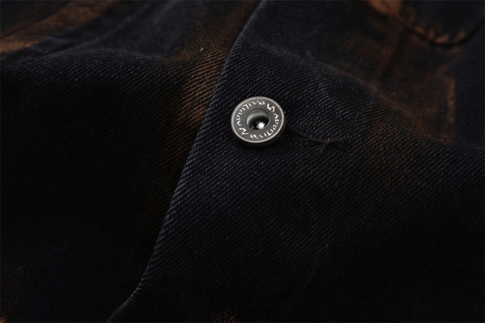 Men's Coffee Denim Jacket