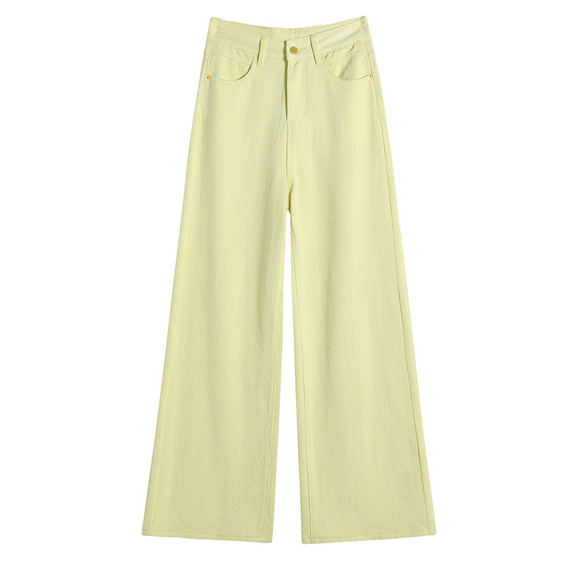 Women's High-Waist Retro High Street Wide Leg Trousers