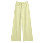 Women's High-Waist Retro High Street Wide Leg Trousers
