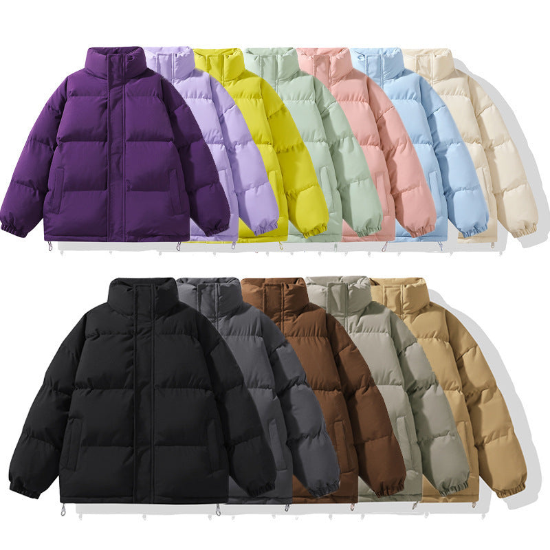 Stand-up Collar Cotton-padded Puffer Jacket