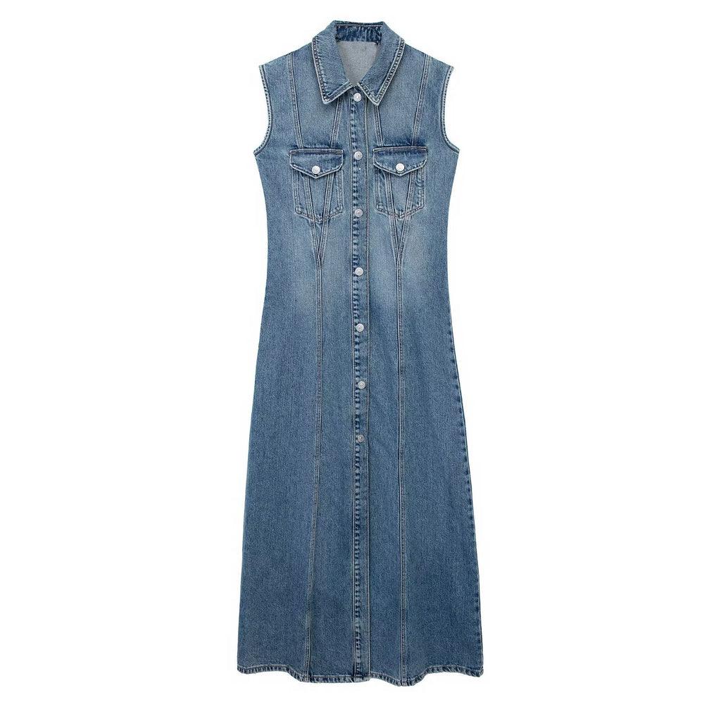 Women's Blue Denim Dress