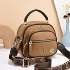 Women's Multi-Zipper Crossbody Bag