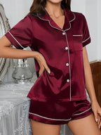 Women's Silk Imitation Pajamas
