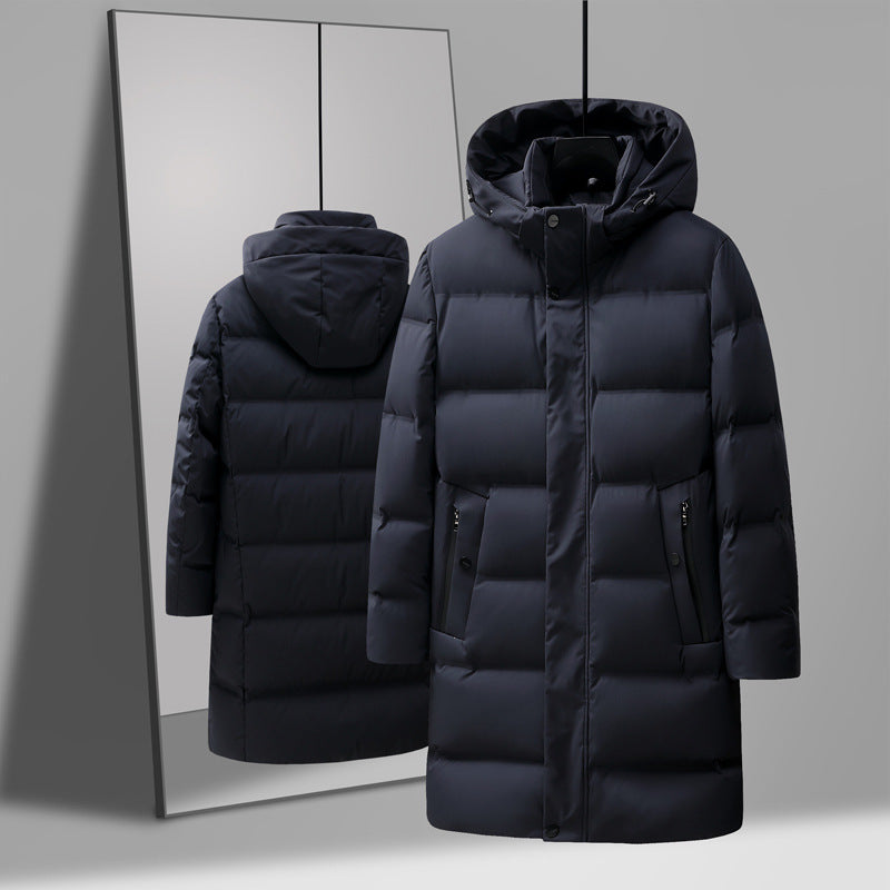 Men's Mid-length Thick Down Jacket Coat
