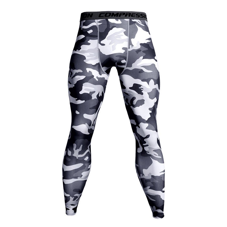 Men's Tight Camouflage Training Pants