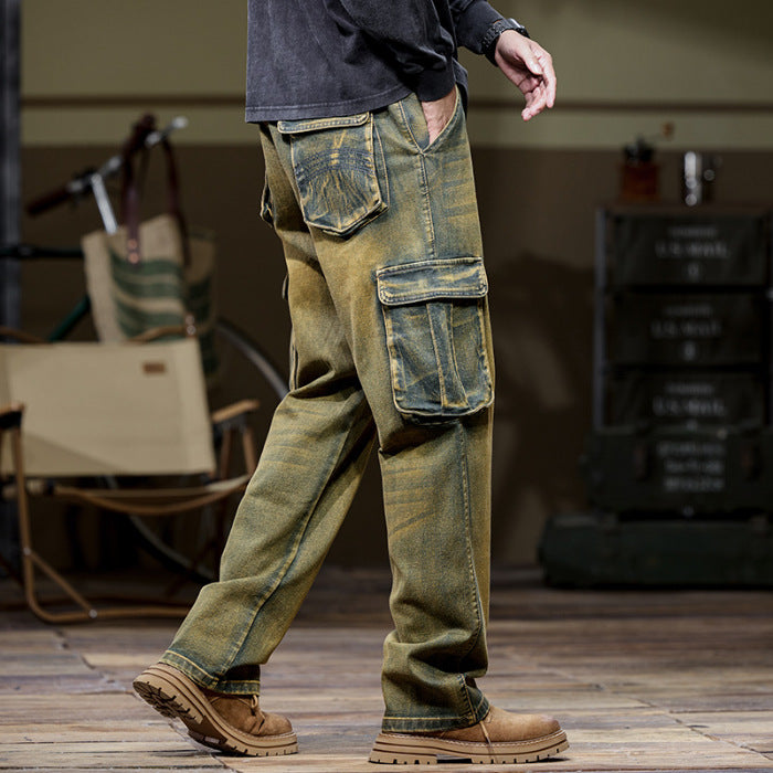 Men's Staple Outdoor Multi-pocket Jeans
