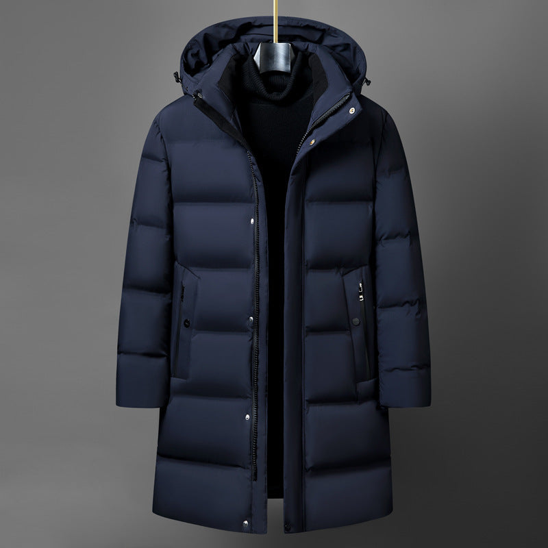 Men's Mid-length Thick Down Jacket Coat
