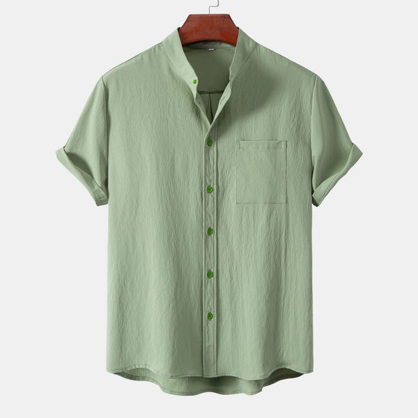 Men's Stand Collar Everyday Shirt