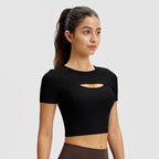 Women's Ventilated Athletic Short-sleeve Top