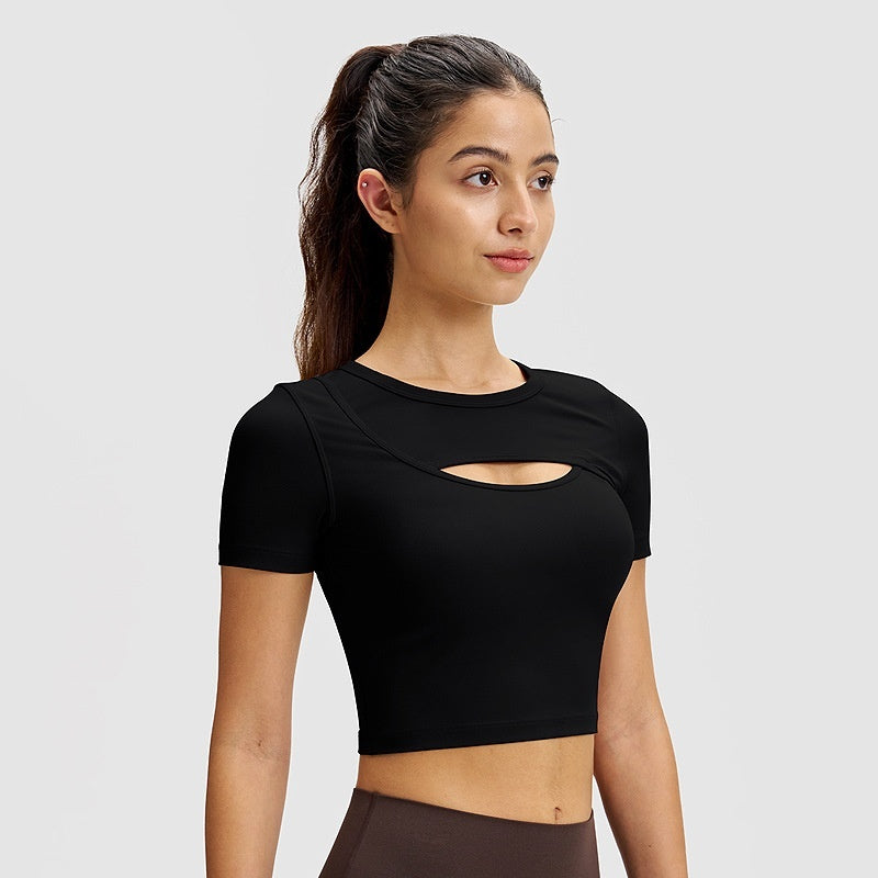 Women's Ventilated Athletic Short-sleeve Top