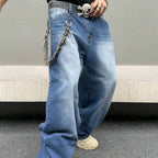 Men's Washed Loose Jeans