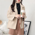 Women's Velvet Knitted Short Coat
