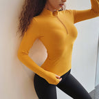 Women's Tight Long Sleeve Athleisure Jacket With Thumbhole
