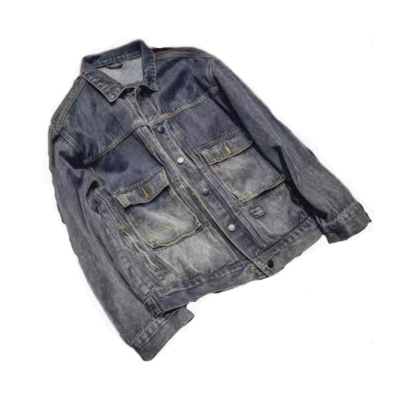 Men's Distressed Denim Jacket
