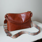 Women's Genuine Leather Double Strapped Bag