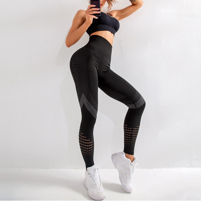 Women's Ventilated Tight Yoga Pants
