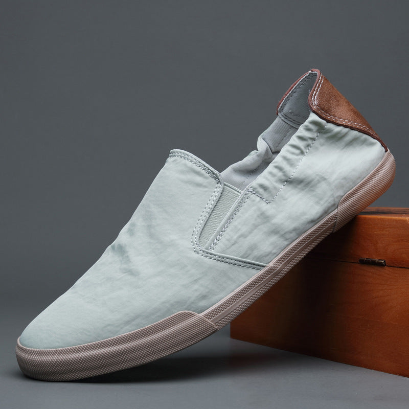 Men's Elastic Canvas Loafers