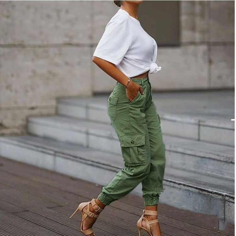 Women's Multi-Pocket Cargo Pants