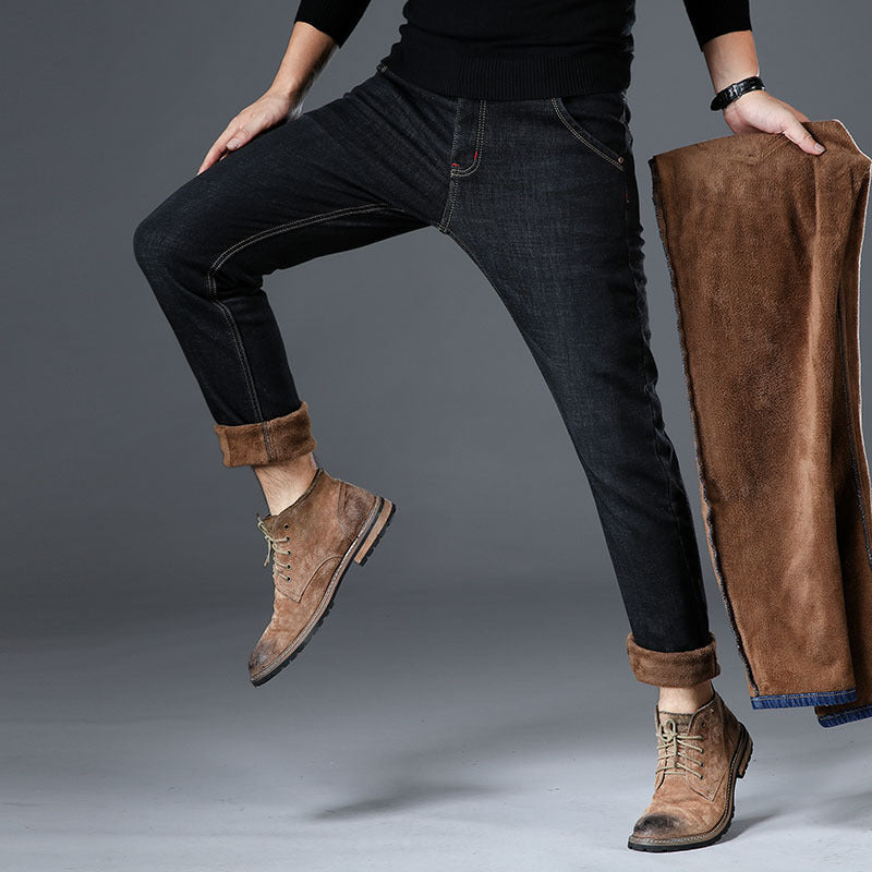Men's Winter Velvet Thick Jeans