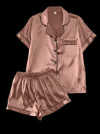 Women's Silk Imitation Pajamas