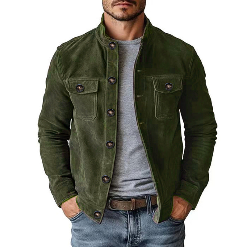 Men's Faux Suede Jacket