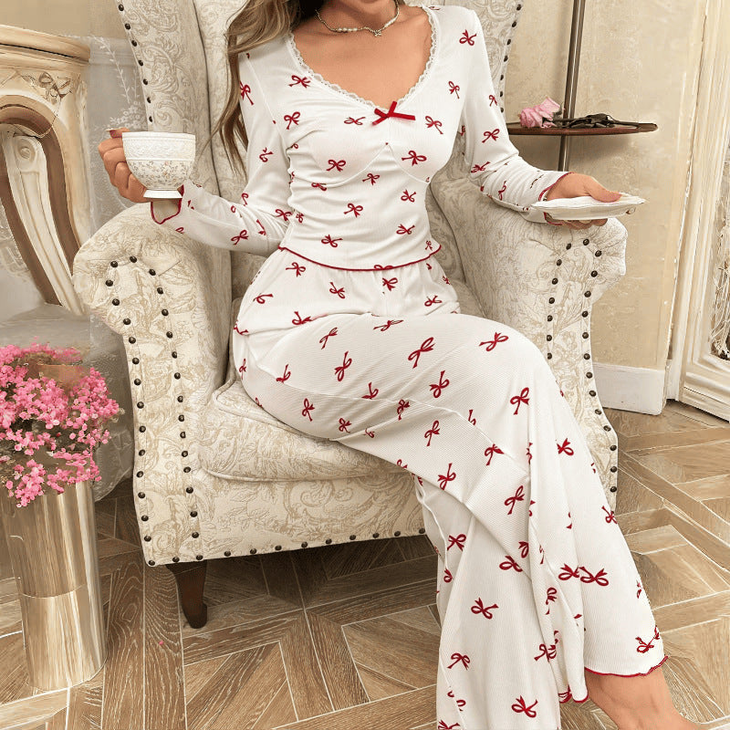 Women's Bow-Knot Leisurewear Set