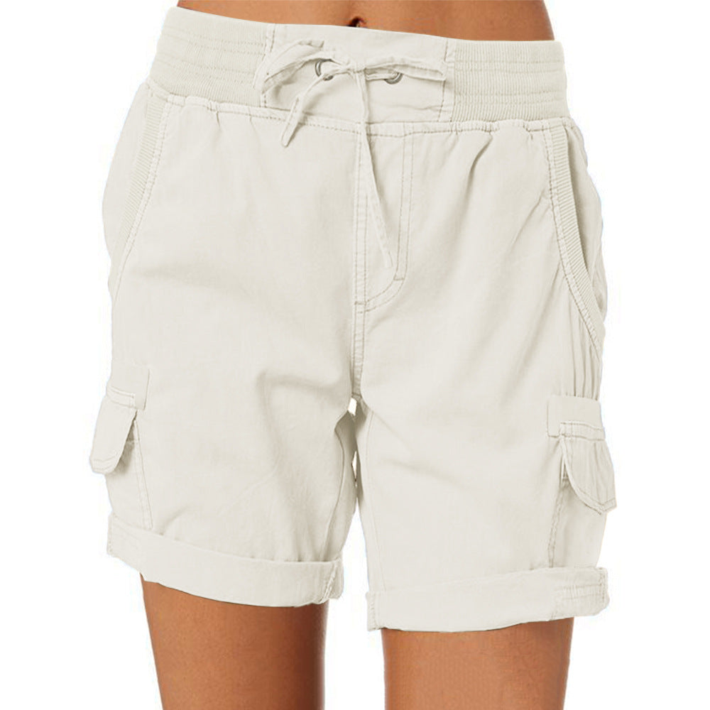 Women's High Waist Cargo Shorts