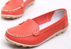 Women's Genuine Leather Bubble Soled Flats