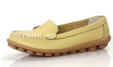 Women's Genuine Leather Bubble Soled Flats