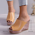 Women's High Platformed Flat Sandals