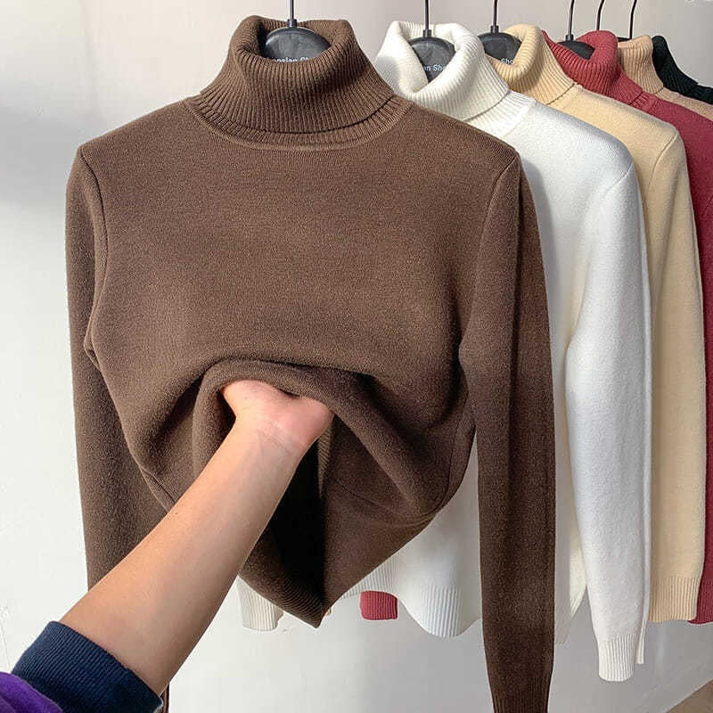 Women's Plush Elegant Staple Turtleneck