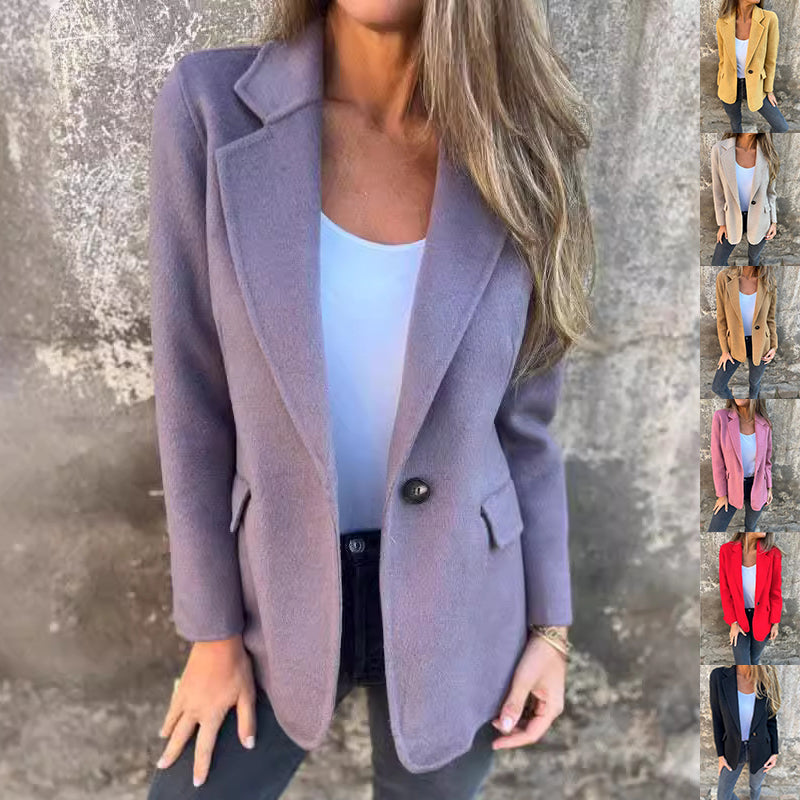 Women's Single Buttoned Short Blazer