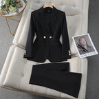 Women's Bootcut Pants And Jacket Set